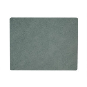 LIND DNA Placemat Hippo - Leer - Pastel Green - 45 x 35 cm