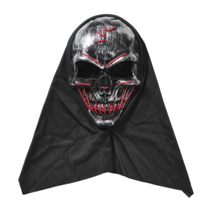 Halloween masker skelet - zwart - 30x20x5 cm