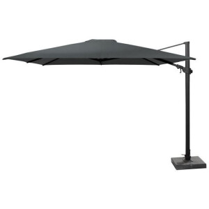 4 Seasons Outdoor Zweefparasol Siesta Charcoal 300 x 300 cm