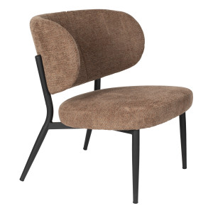 ZILT Fauteuil 'Ondrea' kleur Oranje/Grijs