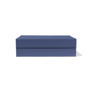 HEMA HEMA Doos Met Magnetische Deksel A4 Karton Blauw