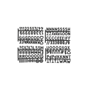 HEMA HEMA Letters Voor Letterbord Krat Zwart (zwart)