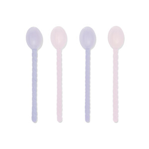 HEMA HEMA Lepeltjes Glas Pastel - 4 Stuks