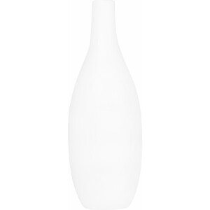 QUVIO Vaas voor droogbloemen - Vazen - Klassieke of landelijke bloemenvaas - Vaasje - Woonaccessoires voor bloemen en boeketten - Decoratieve accessoires - Keramiek - Hoogte 21 cm - Wit