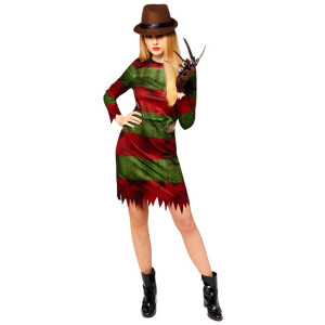 Halloween Kostuum Freddy Krueger Dames Officieel - Maat L