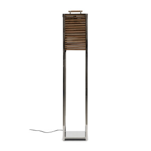 Ocean Cay Shutters Floor Lamp silver