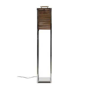 Ocean Cay Shutters Floor Lamp silver