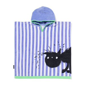 HEMA HEMA Siepie Kinder Strandponcho 60x60cm Velours (multicolor)
