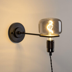 Zuiver Wandlamp 'Hazy' kleur Zwart