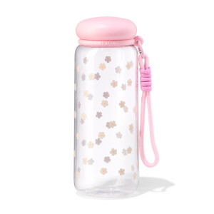 HEMA HEMA Waterfles 700ml Met Draagkoord Bloemen