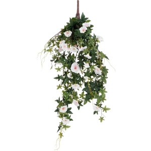 Petunia Kunst Hangplant - H80 x Ø20 cm - Crème