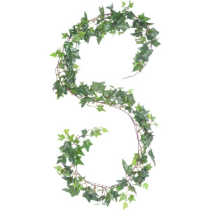 Mica Decorations klimop Hedera - hangplant/slinger - 180 cm - groen - Kunstplanten decoratie