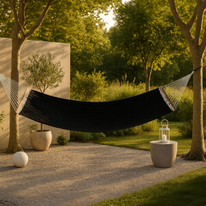 Nohr Hangmat 'Tion' 200 x 140cm, kleur Zwart