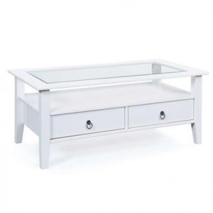 Salontafel Provence - wit - 45x115x60 cm - Leen Bakker