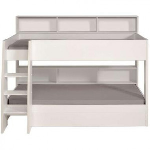 Parisot stapelbed Leo - wit/eiken - 90x200 cm - Leen Bakker