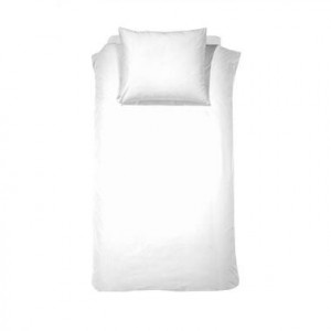 Cinderella dekbedovertrek Uni flanel - wit - 140x200/220 cm - Leen Bakker