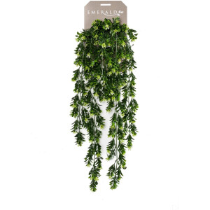 Emerald - Kunst Hangplant Buxus Berry 75cm - Kunstplant voor binnen