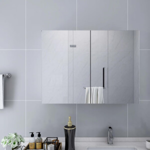 vidaXL Badkamerspiegelkast 80x15x60 cm MDF wit