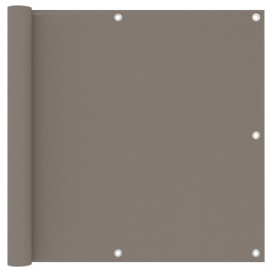 vidaXL Balkonscherm 90x300 cm oxford stof taupe