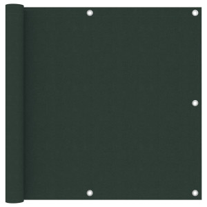vidaXL Balkonscherm 90x300 cm oxford stof donkergroen
