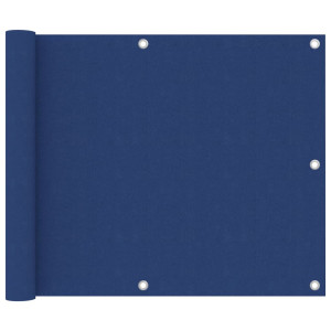 vidaXL Balkonscherm 75x300 cm oxford stof blauw