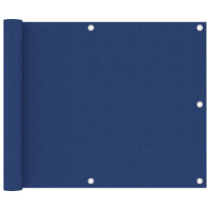 vidaXL Balkonscherm 75x600 cm oxford stof blauw