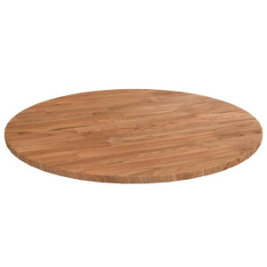 vidaXL Tafelblad rond Ø50x1,5 cm behandeld massief eiken lichtbruin
