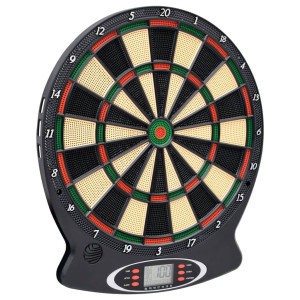 vidaXL Dartbord elektrisch met darts polypropeen zwart