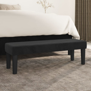 vidaXL Bankje 100x30x30 cm fluweel zwart