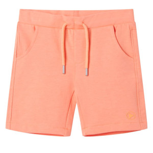 vidaXL Kindershorts met trekkoord 104 neonoranje