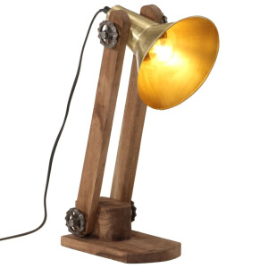 vidaXL Bureaulamp 25 W E27 23x13x52 cm antiek messing