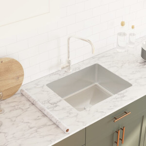 vidaXL Meubelfolie zelfklevend 90x500 cm PVC marmerwit