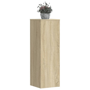 vidaXL Plantenstandaards 2 st 33x33x100 cm bewerkt hout sonoma eiken