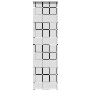 vidaXL Doucherolgordijn met cassette 60x240 cm stofbreedte 56 cm