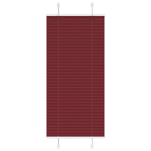 vidaXL Plissé rolgordijn 60x150 cm stofbreedte 59,4 cm bordeauxrood