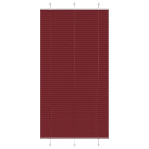 vidaXL Plissé rolgordijn 110x200cm stofbreedte 109,4cm bordeauxrood