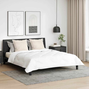 vidaXL Dekbed met Kussens met kussen 3 pcs Wit Microvezel