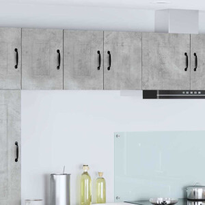 vidaXL Keukenkast aan de muur 2 pcs Beton Grijs 30 x 31 x 40 cm