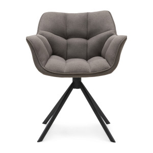 Draaibare Eetkamerstoel Carnaby Dark Taupe