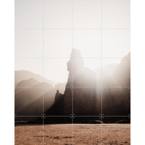 IXXI Sahara Sunrise, Photolovers - 80 x 100 cm - Gratis ophangtool - Grote wanddecoratie en posters - Fotografie, Realisme, Strandhuis, Mancave