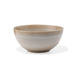 HEMA HEMA Saladeschaal Ø22cm Monaco Reactief Glazuur Lichtbruin (lichtbruin)