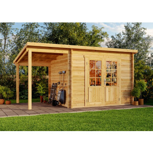 Tuinhuis Maria met schuine lessenaardak