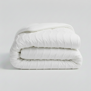 1+1 Gratis Wasbaar Easy Dekbed Zonder Overtrek - Zonder Overtrek - Japandi Waves - Wit - Dekbed-Discounter.nl