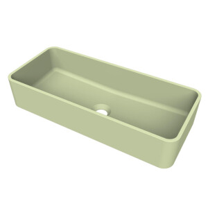 Arcqua Case waskom - rechthoek - 60x26cm - mat pastel groen WAS701799
