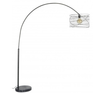 Booglamp Twister 192 cm hoog - Charcoal