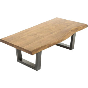 byLIVING Salontafel Judy van massief hout, met natuurlijk schaaldeel, breedte 120 cm