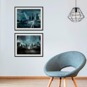 Artland Poster Zeepaardje textuur als artprint van aluminium, artprint op linnen, muursticker of poster in verschillende maten