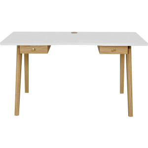 Woodman Bureau Peer in scandinavisch design, tafelpoten van massief eiken