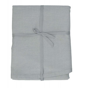 Tafelkleed, bio-katoen, grijs gemêleerd, Ø 180 cm