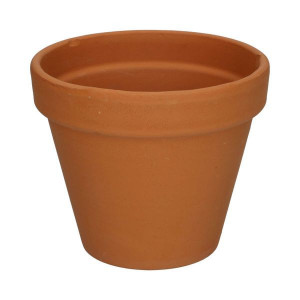 Bloempot met rand, terracotta,Ø 13,5 cm